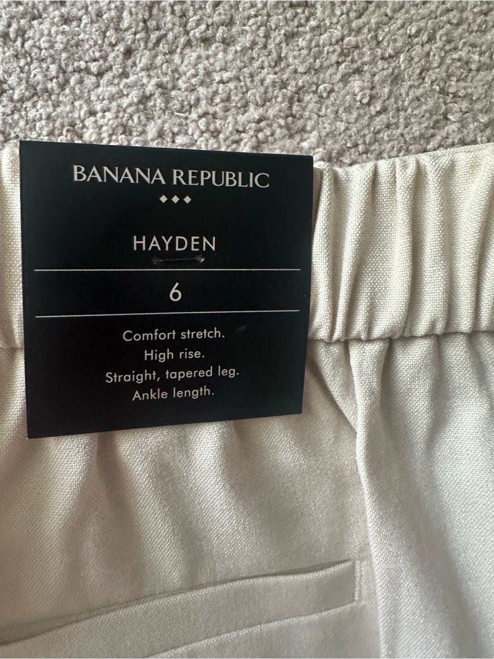 Banana Republic Hayden Kids' Ankle Pants in Light Beige